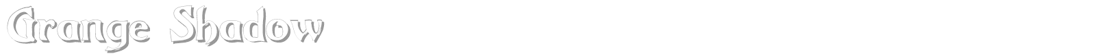 Grange Shadow font preview